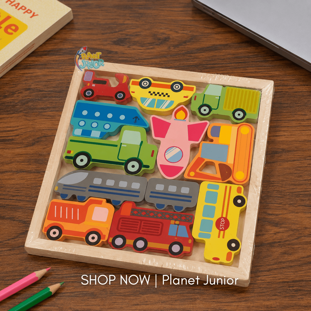 Wooden Animals Learning Puzzle Board