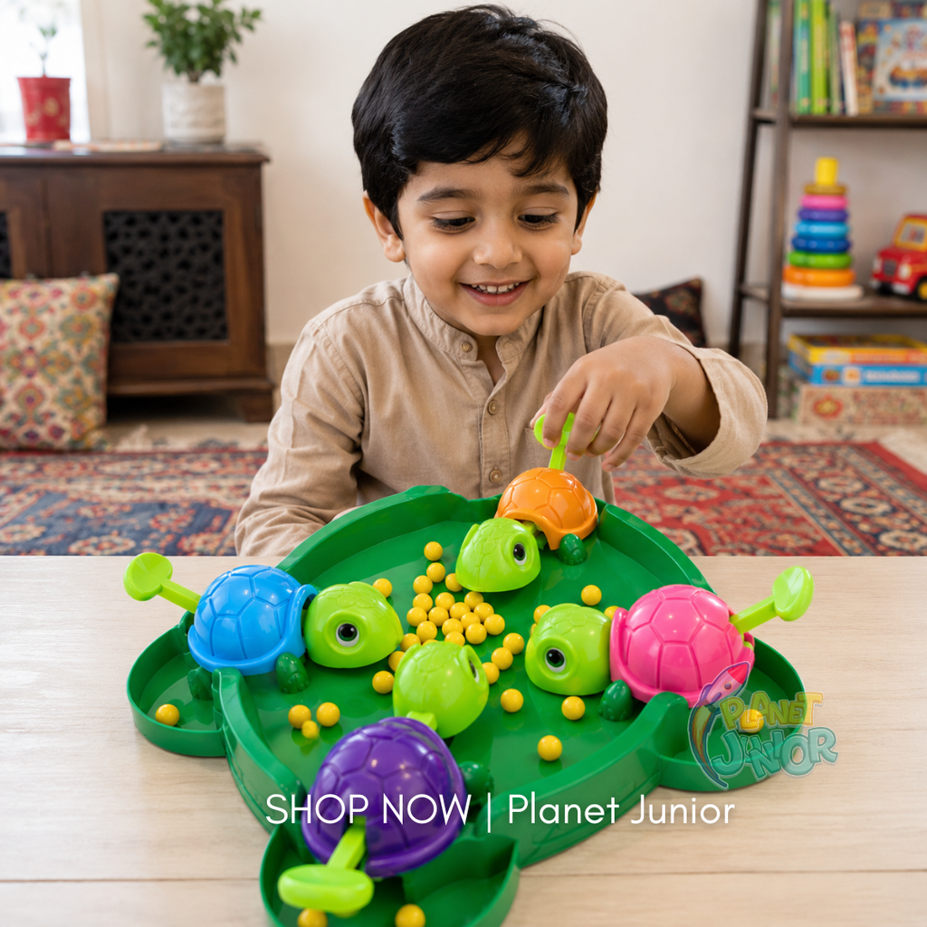 Hungry Turtles Fast-Paced Feeding Board Game for 2–4 Players