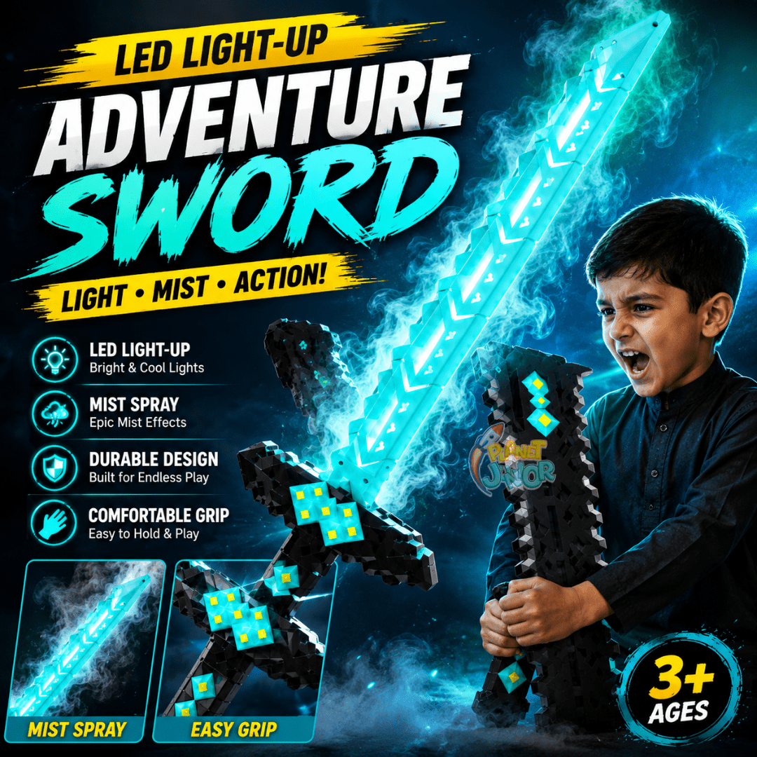 LED Light-Up Mist Spray Adventure Sword