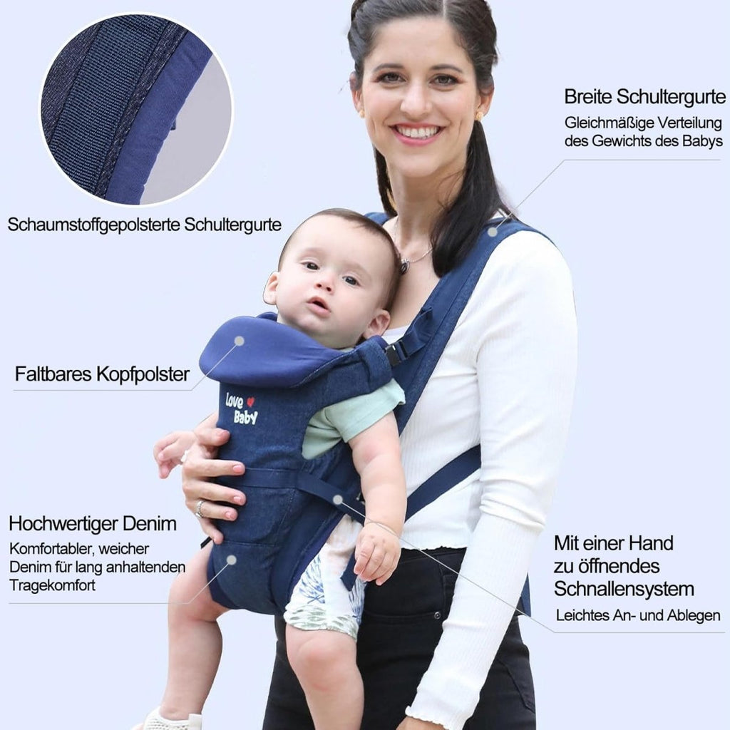 3-in-1 Baby Carrier – Safe, Comfortable & Easy to Wear