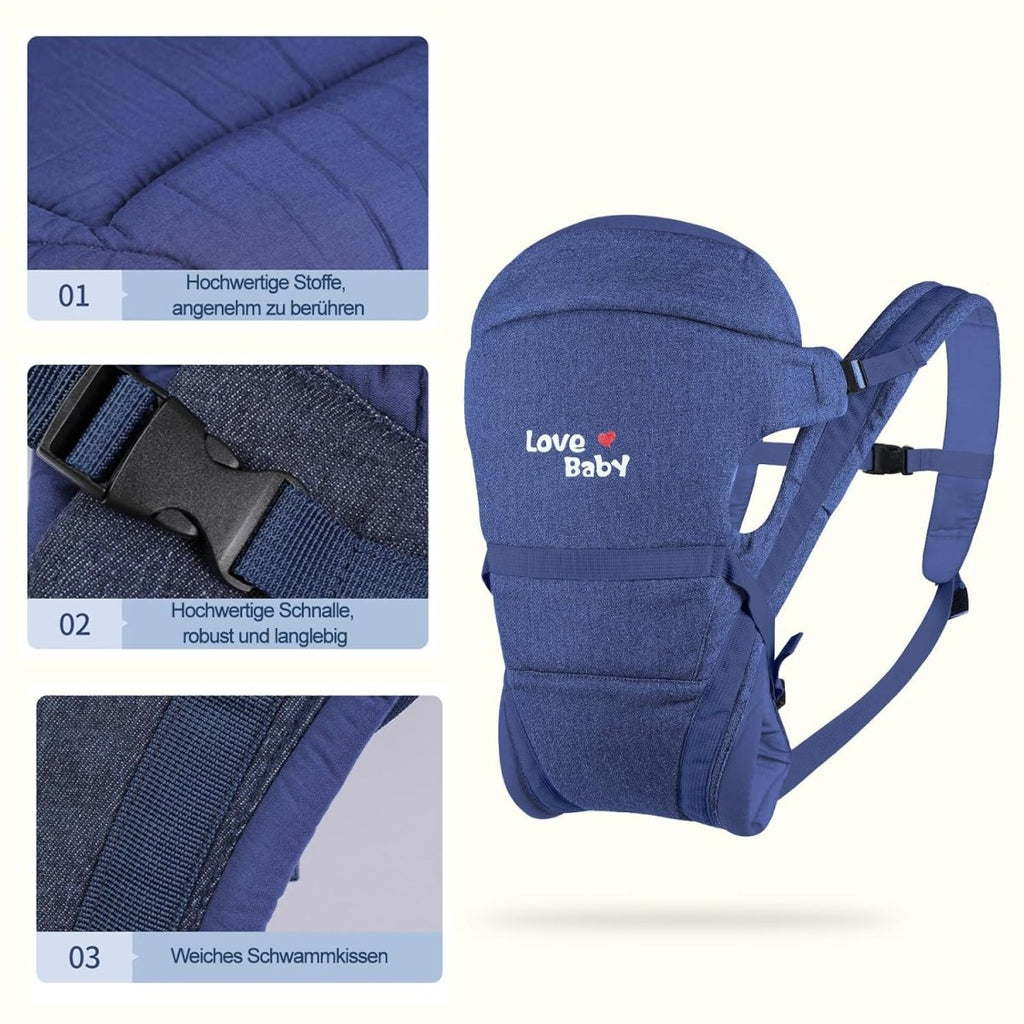 3-in-1 Baby Carrier – Safe, Comfortable & Easy to Wear