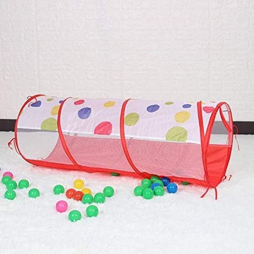 3-in-1 Pop-Up Tunnel Tent Set – Playhouse, Crawl Tunnel & Ball Pit 🎪🌈✨