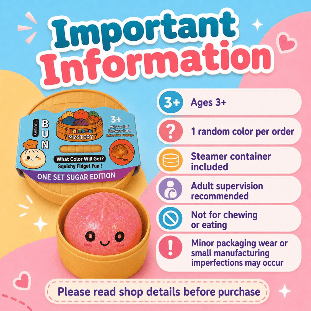 Mini Glitter Dumpling Squishy with Imported Maltos – Mystery Blind Bun