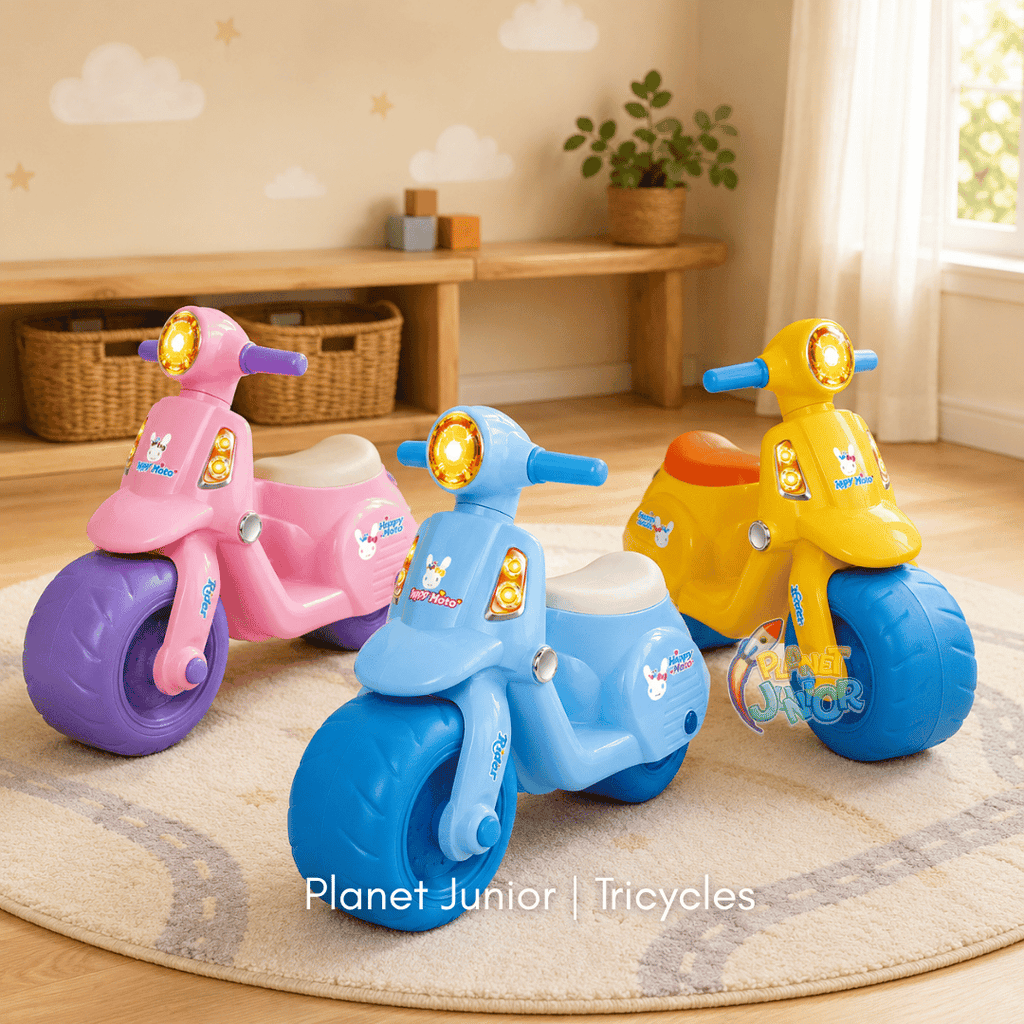 🛵 Happy Moto Kids Foot-to-Floor Balance Bike