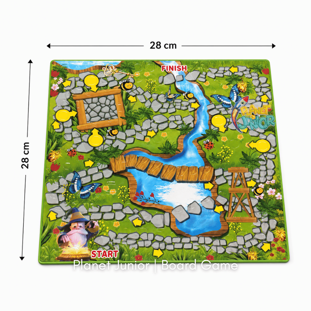3D Snakes & Ladders Family Board Game