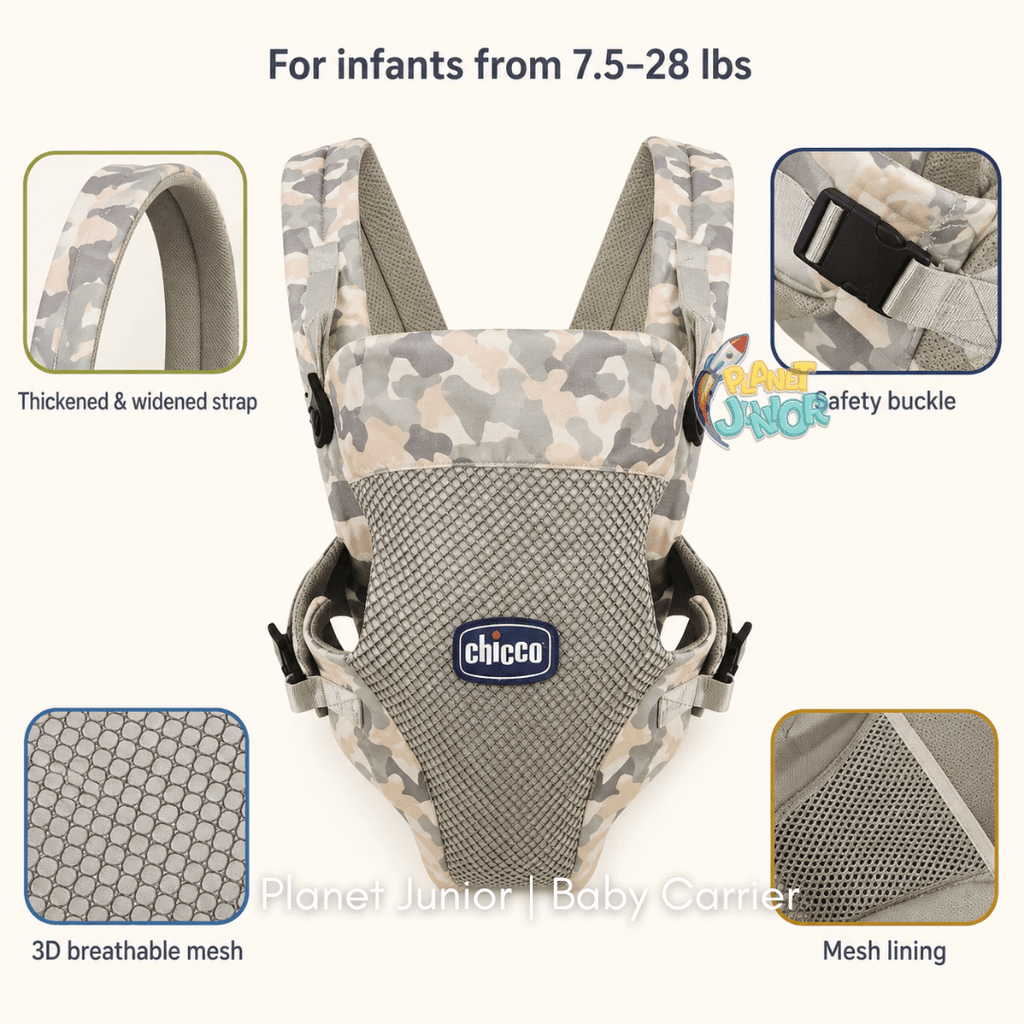 Chicco Soft & Dream Baby Carrier – 3-in-1 Ergonomic Baby Carrier