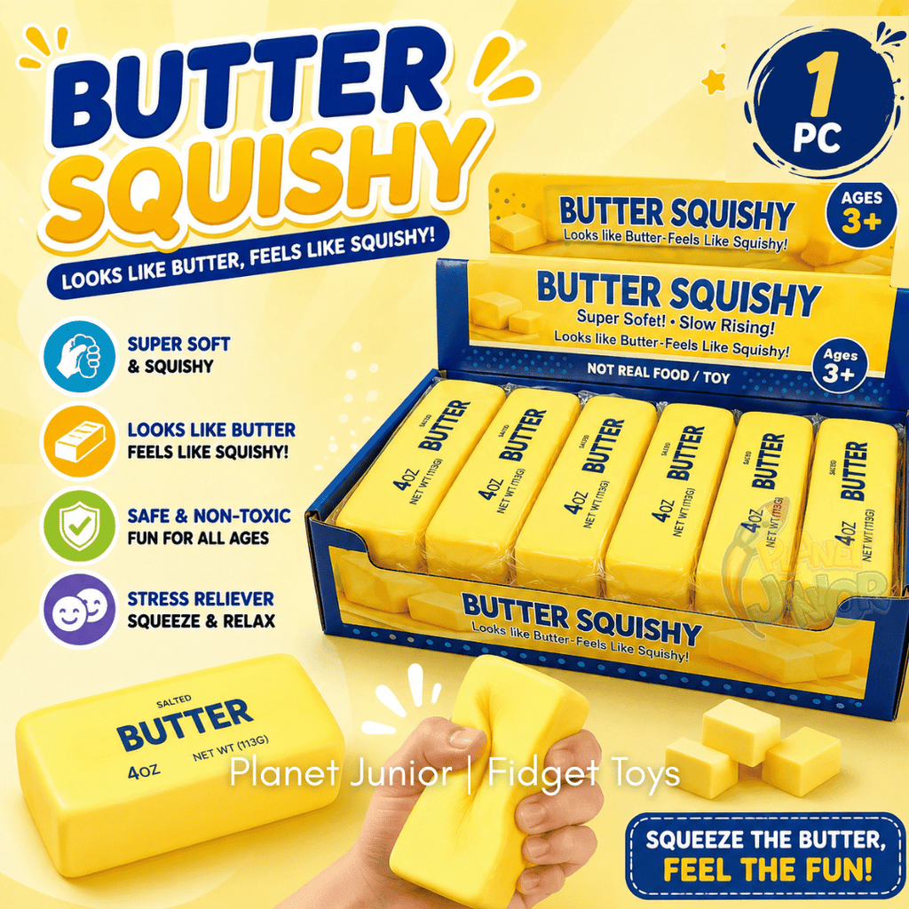 Squishy Realistic Butter Stick – Super Soft Slow-Rising Sensory Toy | 1 Pc