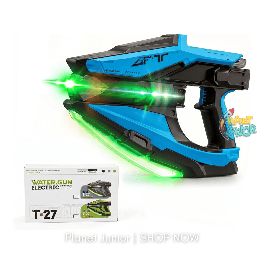 Electric LED Water Blaster Toy – Automatic Continuous Shooting, Type-C Rechargeable Water Gun