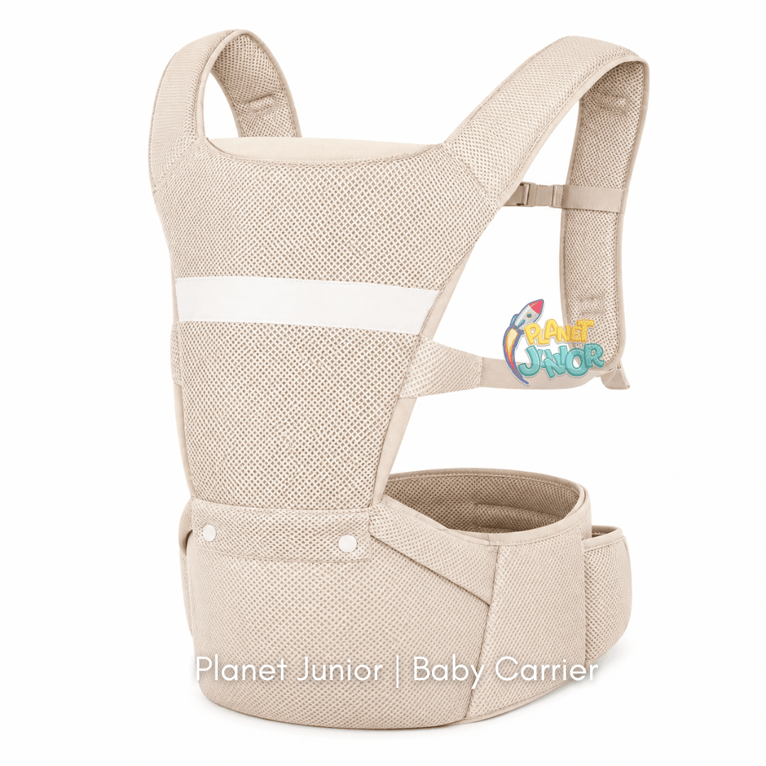 3-in-1 Baby Carrier & Hip Seat – Breathable Mesh, Ergonomic Waist Support & Adjustable Straps