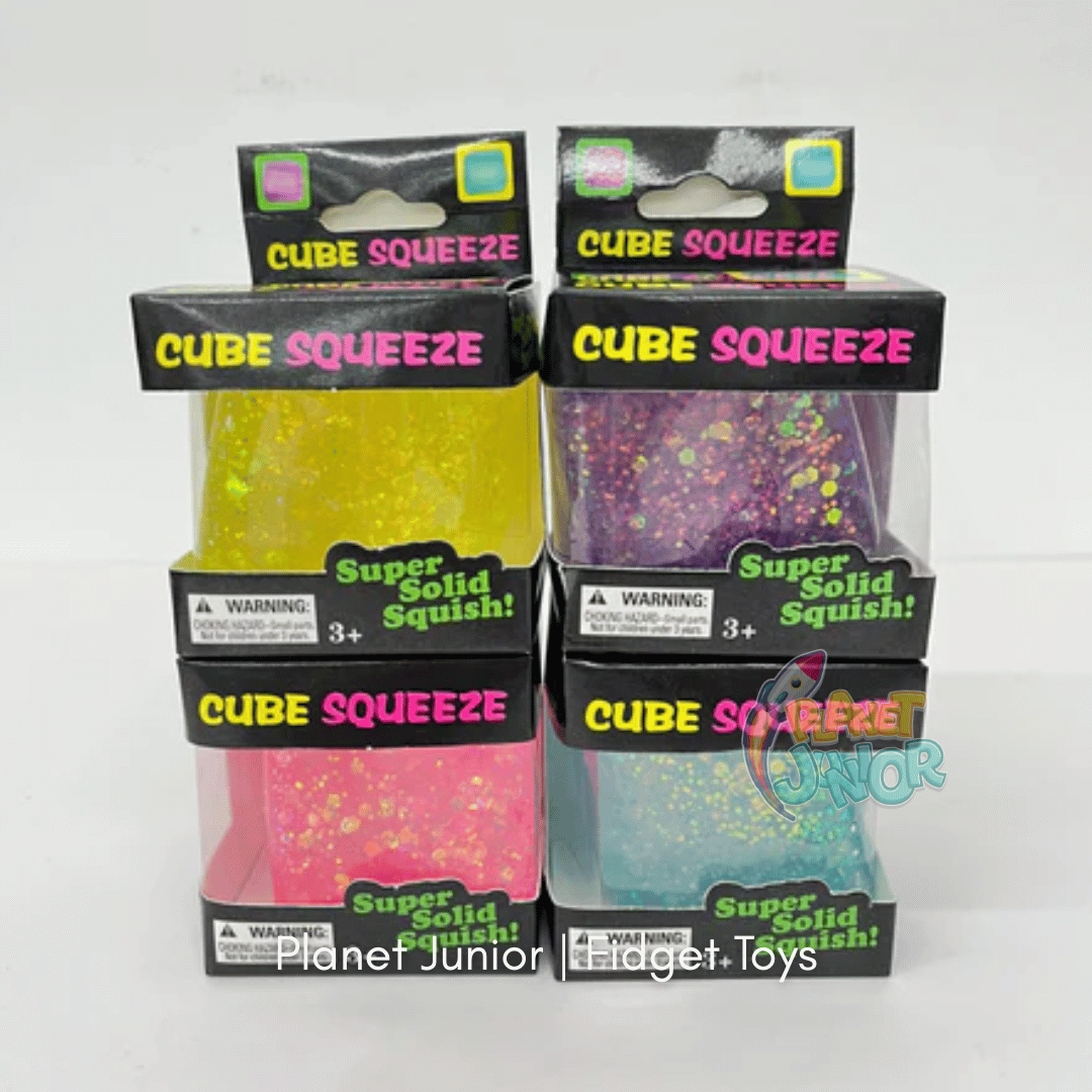 Super Squish Glitter Squeeze Cube | 1 Pc