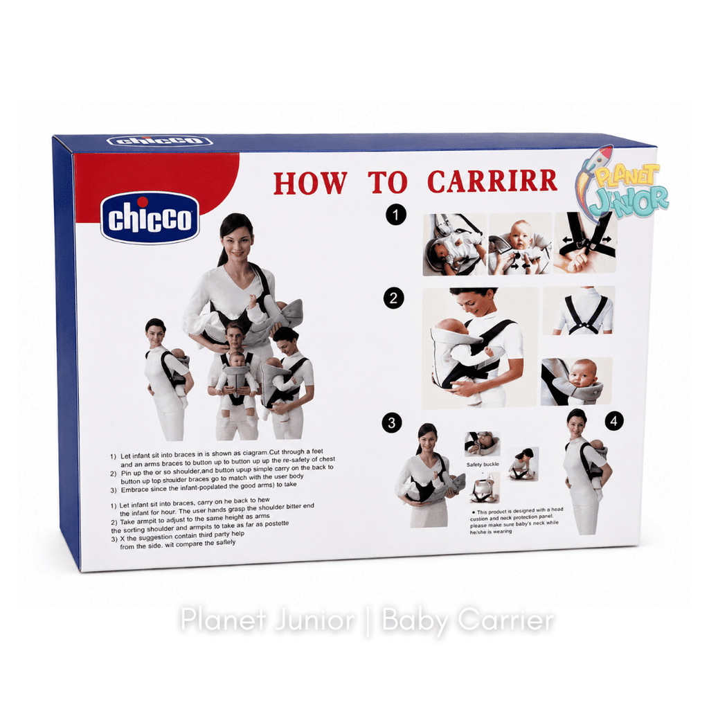Chicco 4-Way Baby Carrier – Breathable Padded Support & Adjustable Straps