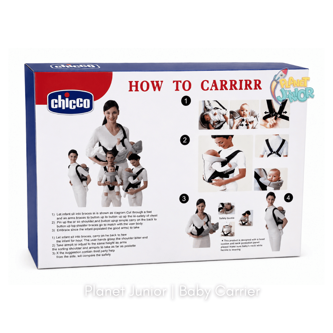 Chicco 4-Way Baby Carrier – Breathable Padded Support & Adjustable Straps
