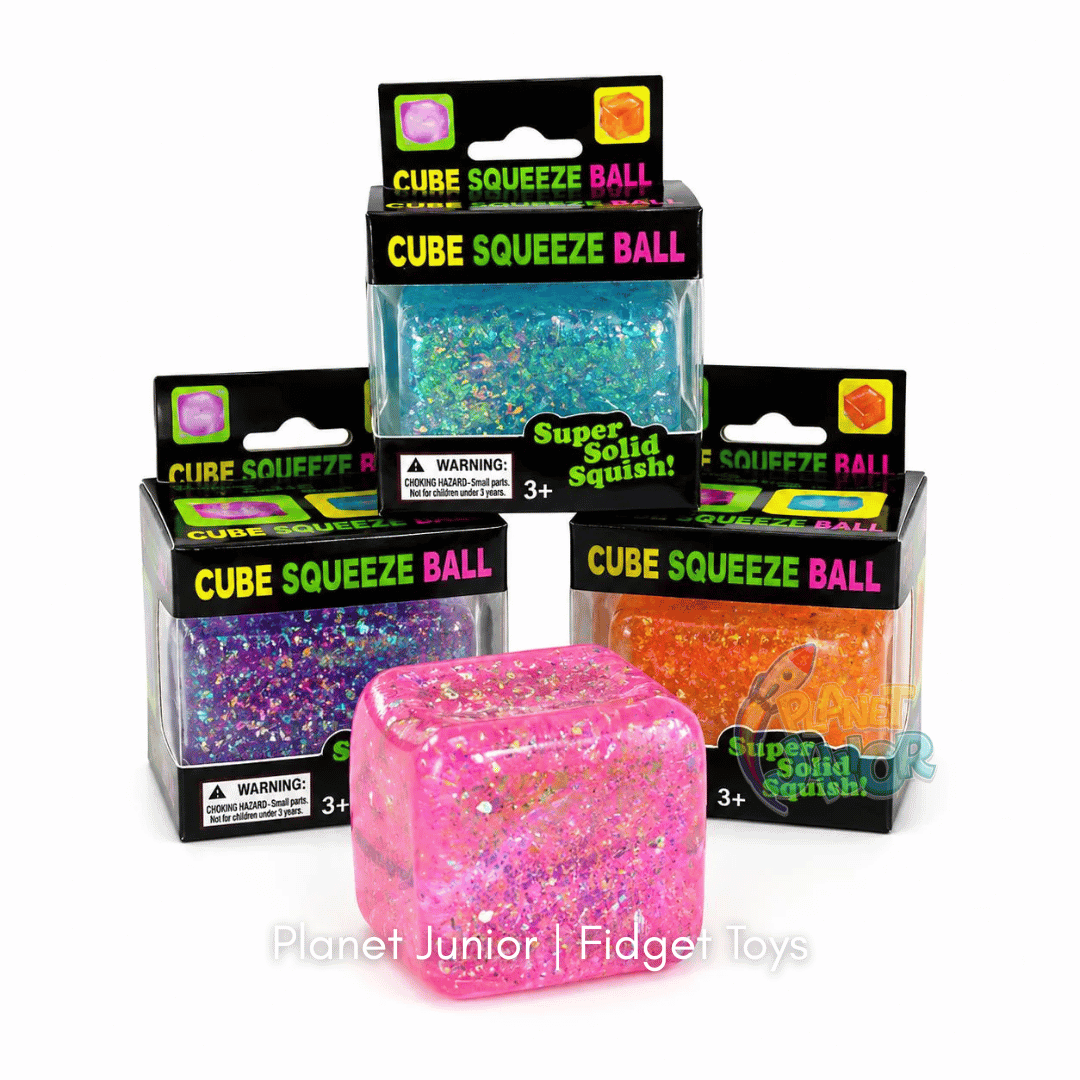 Super Squish Glitter Squeeze Cube | 1 Pc