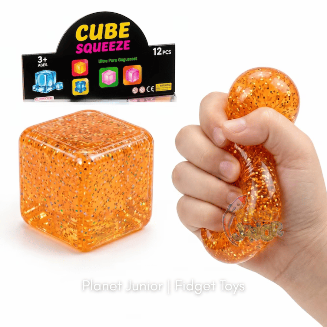 Super Squish Glitter Squeeze Cube | 1 Pc