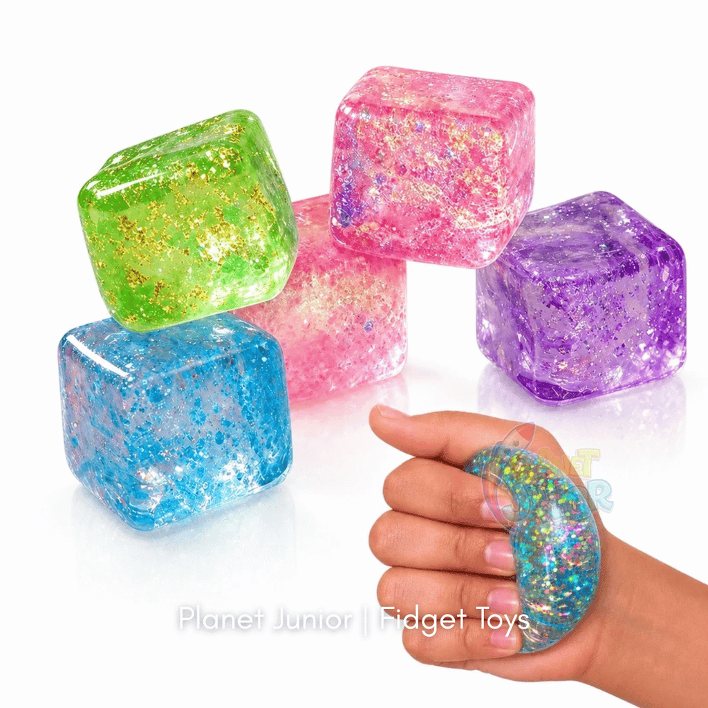 Super Squish Glitter Squeeze Cube | 1 Pc