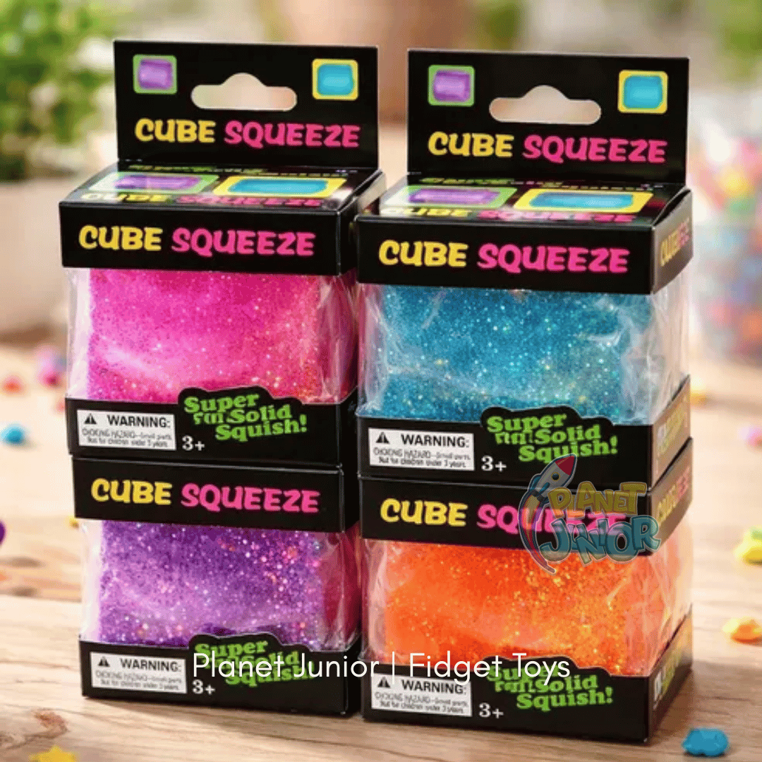 Super Squish Glitter Squeeze Cube | 1 Pc