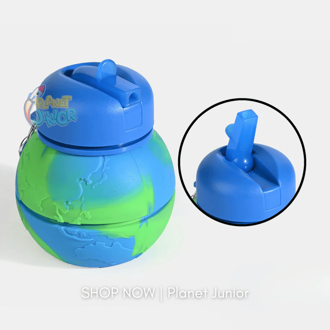 Collapsible Silicone Water Bottle for Kids – Foldable Leakproof Travel Bottle | 500–600ml