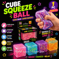 Super Squish Glitter Squeeze Cube | 1 Pc