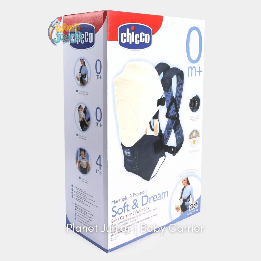 Chicco Soft & Dream 3-Position Baby Carrier – Newborn to Growing Baby, Breathable Fabric & Extra-Padded Straps