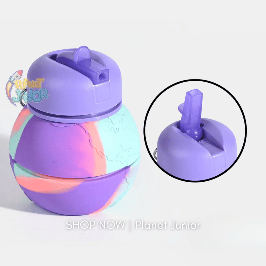 Collapsible Silicone Water Bottle for Kids – Foldable Leakproof Travel Bottle | 500–600ml