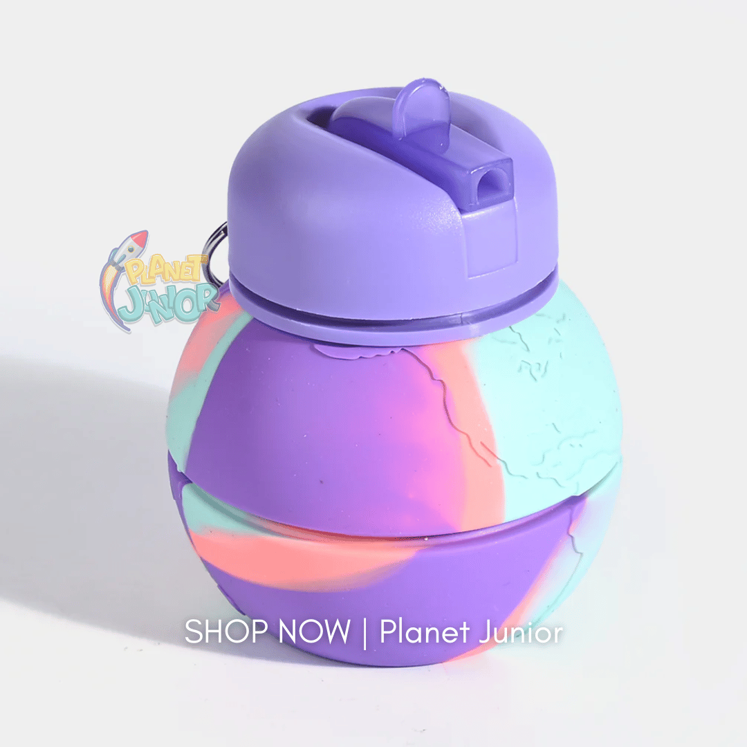 Collapsible Silicone Water Bottle for Kids – Foldable Leakproof Travel Bottle | 500–600ml