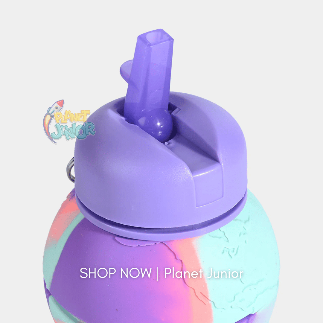 Collapsible Silicone Water Bottle for Kids – Foldable Leakproof Travel Bottle | 500–600ml