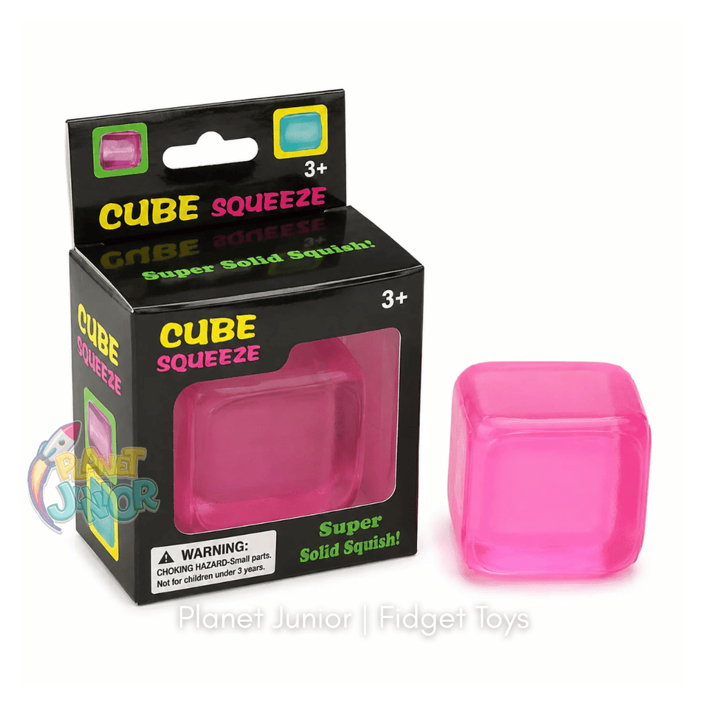 Super Squish Stress Cube – Slow-Rising Sensory Squeeze Toy | 1 Pc