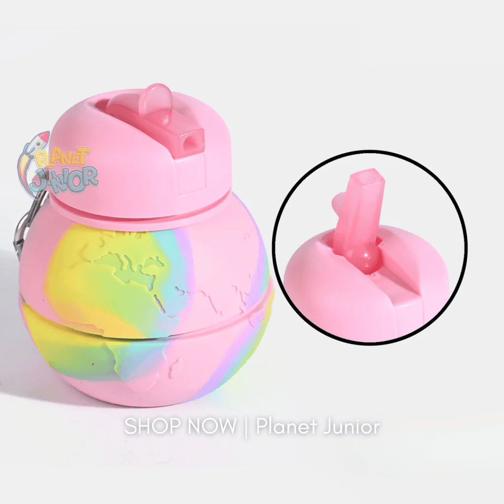 Collapsible Silicone Water Bottle for Kids – Foldable Leakproof Travel Bottle | 500–600ml