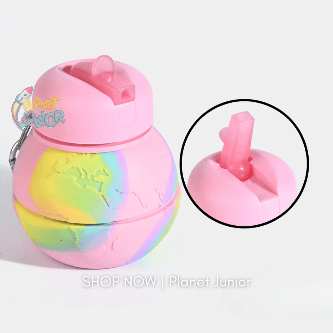 Collapsible Silicone Water Bottle for Kids – Foldable Leakproof Travel Bottle | 500–600ml