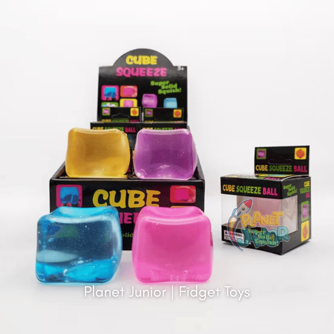 Super Squish Stress Cube – Slow-Rising Sensory Squeeze Toy | 1 Pc