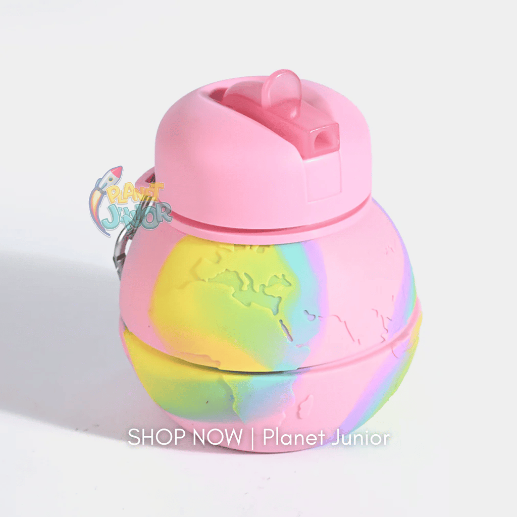Collapsible Silicone Water Bottle for Kids – Foldable Leakproof Travel Bottle | 500–600ml