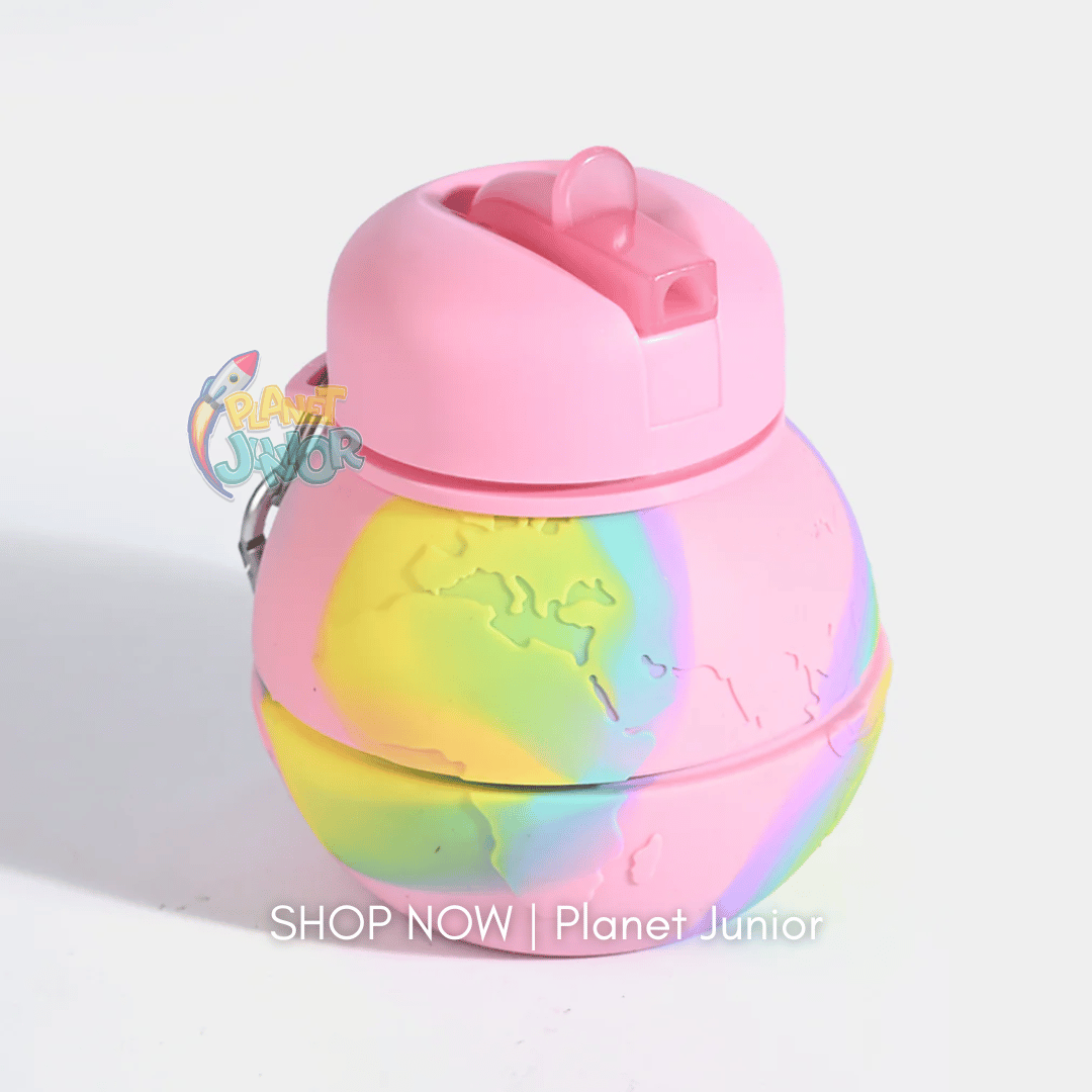 Collapsible Silicone Water Bottle for Kids – Foldable Leakproof Travel Bottle | 500–600ml