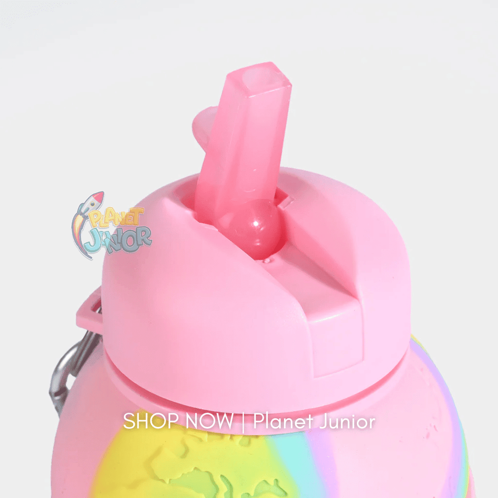 Collapsible Silicone Water Bottle for Kids – Foldable Leakproof Travel Bottle | 500–600ml