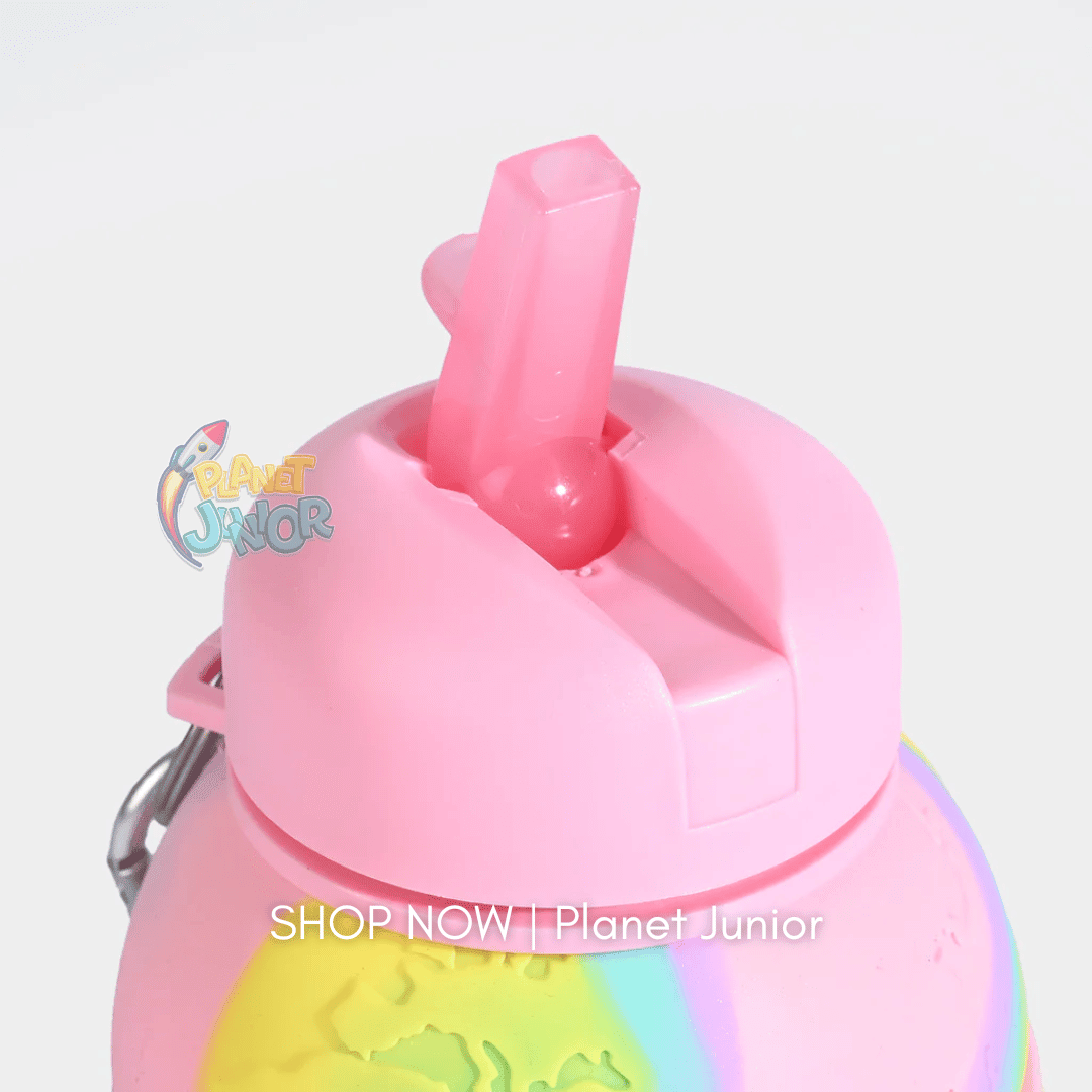 Collapsible Silicone Water Bottle for Kids – Foldable Leakproof Travel Bottle | 500–600ml