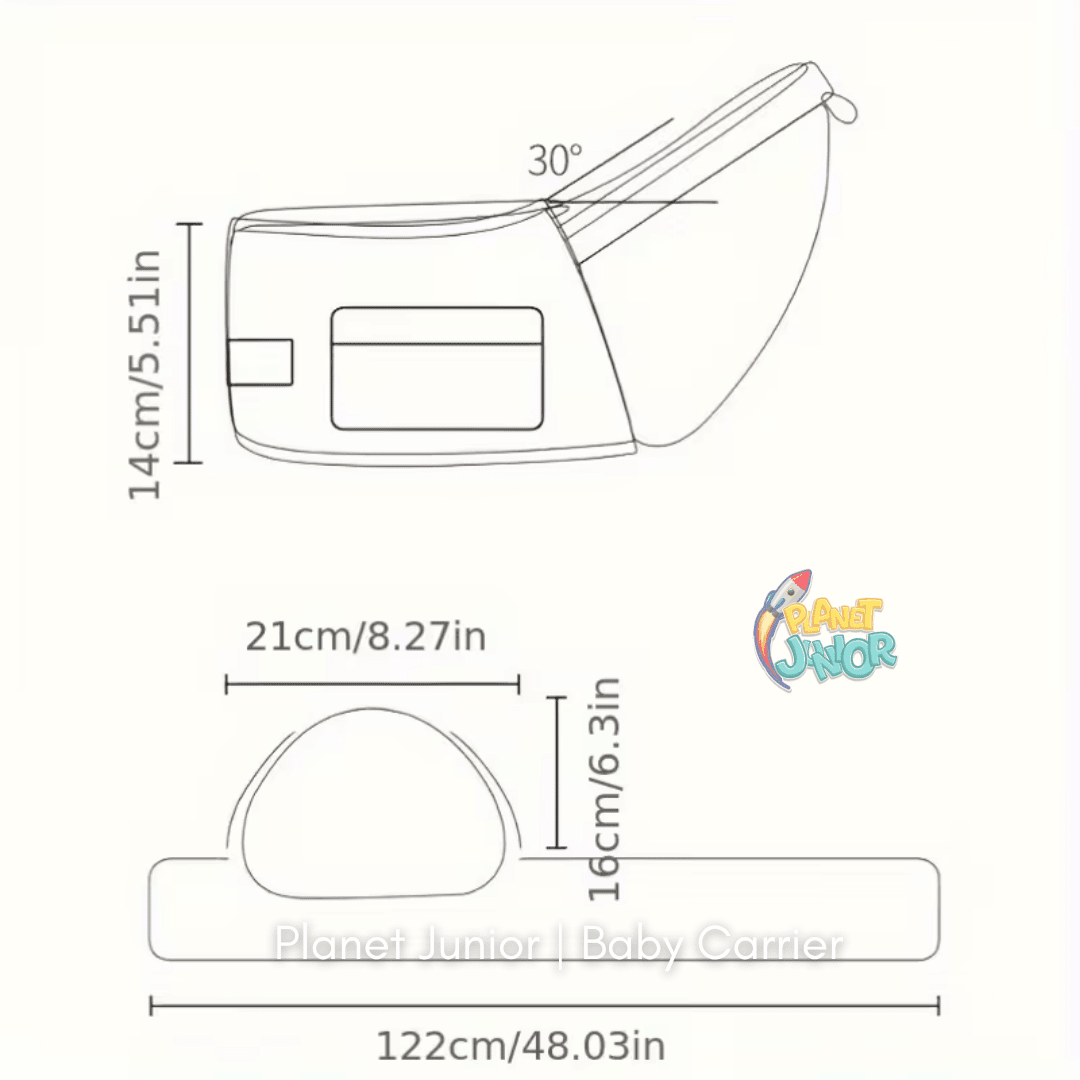 👶 Alebao Imported Hip Seat Baby Carrier – Ergonomic Baby Carry Belt, Adjustable Straps & Storage Pockets