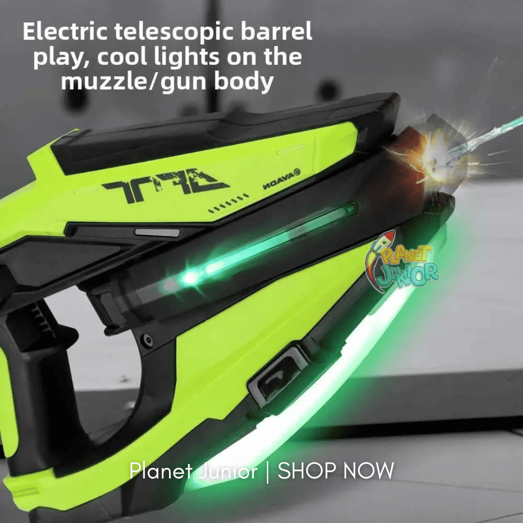 Electric LED Water Blaster Toy – Automatic Continuous Shooting, Type-C Rechargeable Water Gun