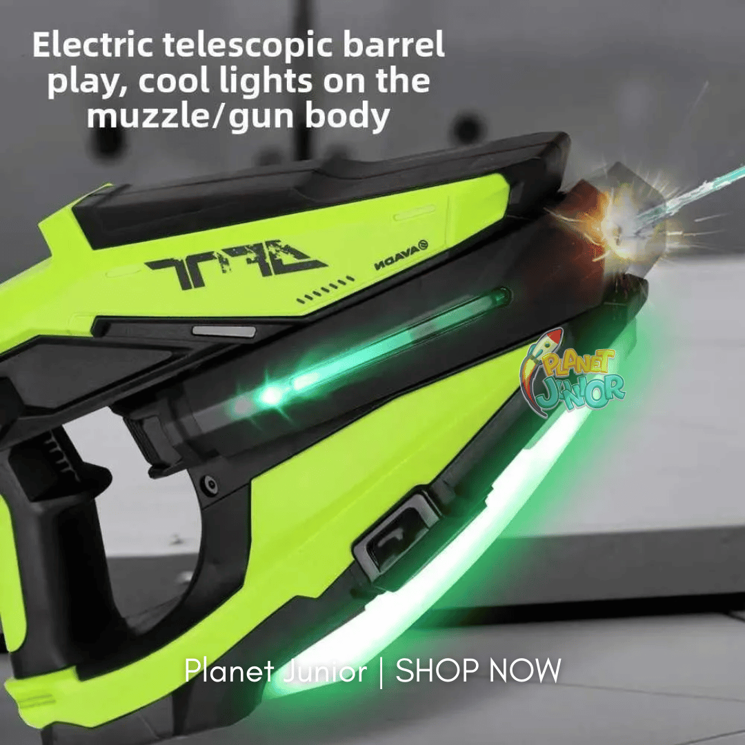 Electric LED Water Blaster Toy – Automatic Continuous Shooting, Type-C Rechargeable Water Gun