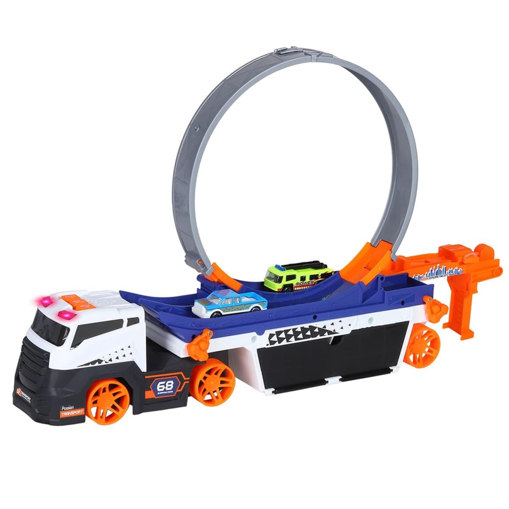 360° Stunt Carrier Truck – Loop Racing Track with Launcher