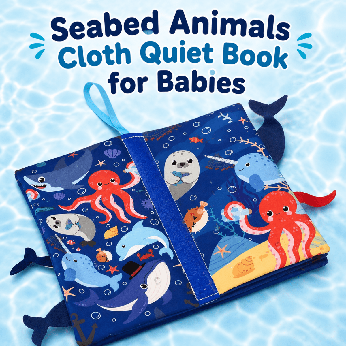 Seabed Animals Cloth Quiet Book for Babies