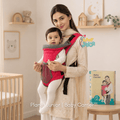 Baby Carrier – 2-Position Ergonomic Baby Carrier, Breathable Fabric & Adjustable Straps