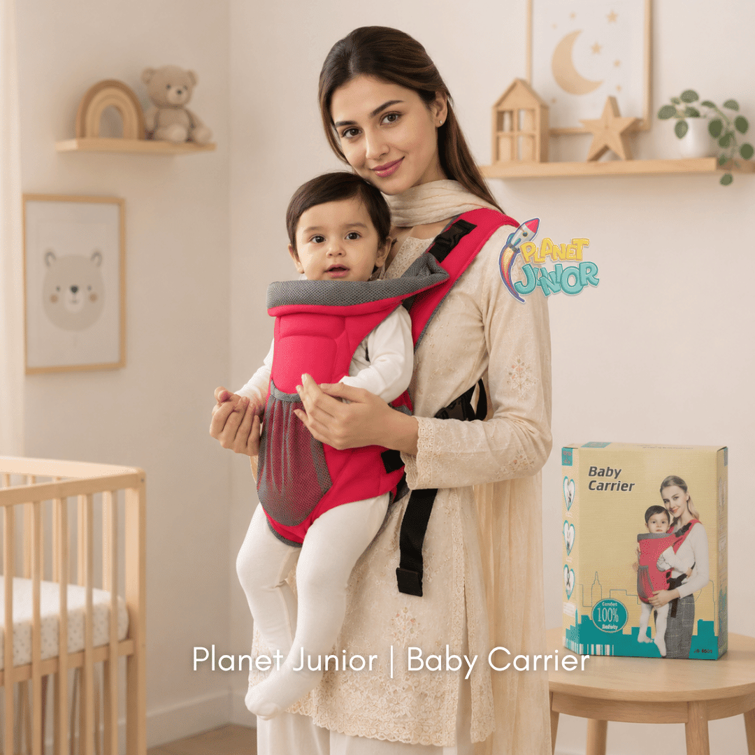 Baby Carrier – 2-Position Ergonomic Baby Carrier, Breathable Fabric & Adjustable Straps