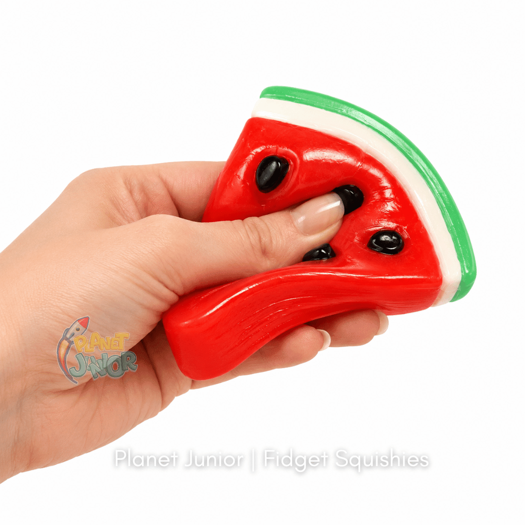 Watermelon Slice Squishy 1 Pc – Soft Squeeze Sensory Stress Relief & Fidget Squishy