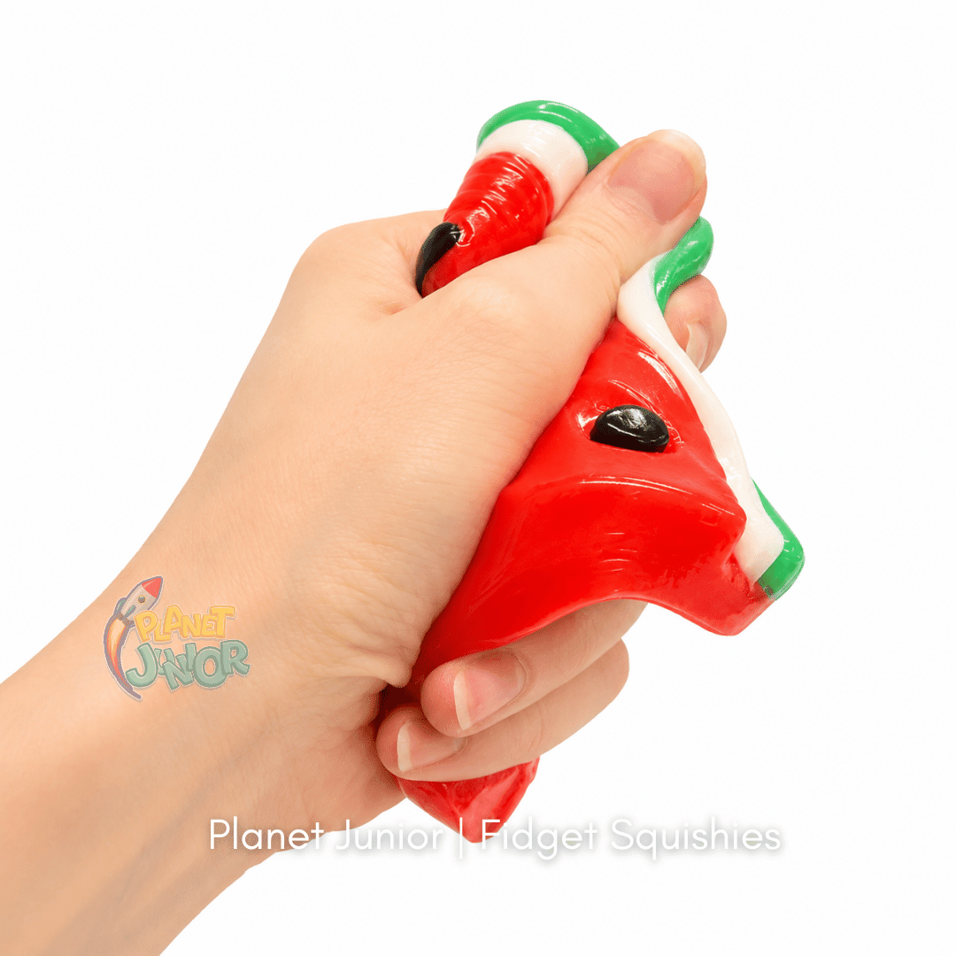 Watermelon Slice Squishy 1 Pc – Soft Squeeze Sensory Stress Relief & Fidget Squishy