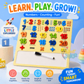 Wooden Numbers Learning Board with Writing Pad & Marker