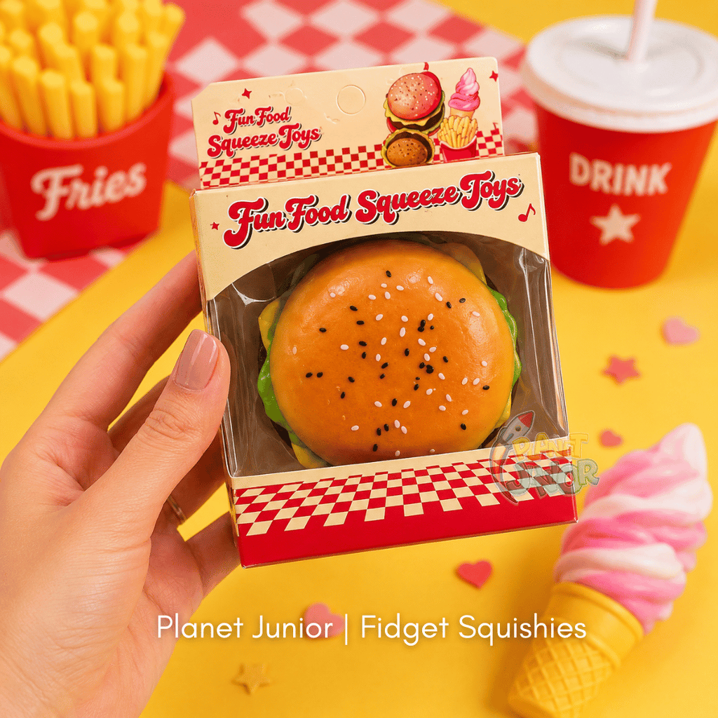 Fast Food Squishies 1 Pc – Soft Squeeze Sensory Stress Relief & Fidget Squishy
