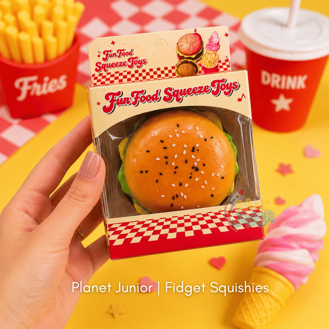 Fast Food Squishies 1 Pc – Soft Squeeze Sensory Stress Relief & Fidget Squishy