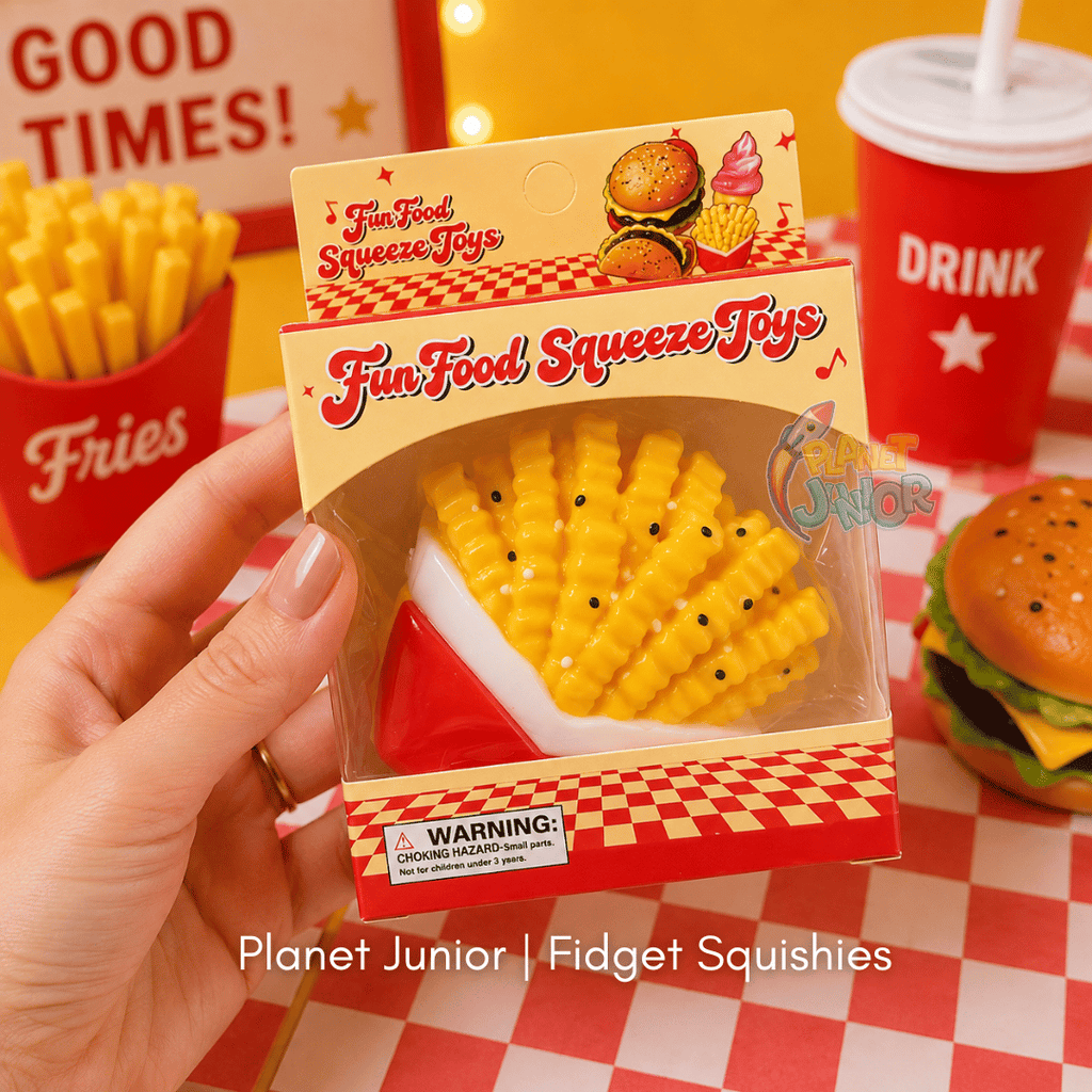 Fast Food Squishies 1 Pc – Soft Squeeze Sensory Stress Relief & Fidget Squishy