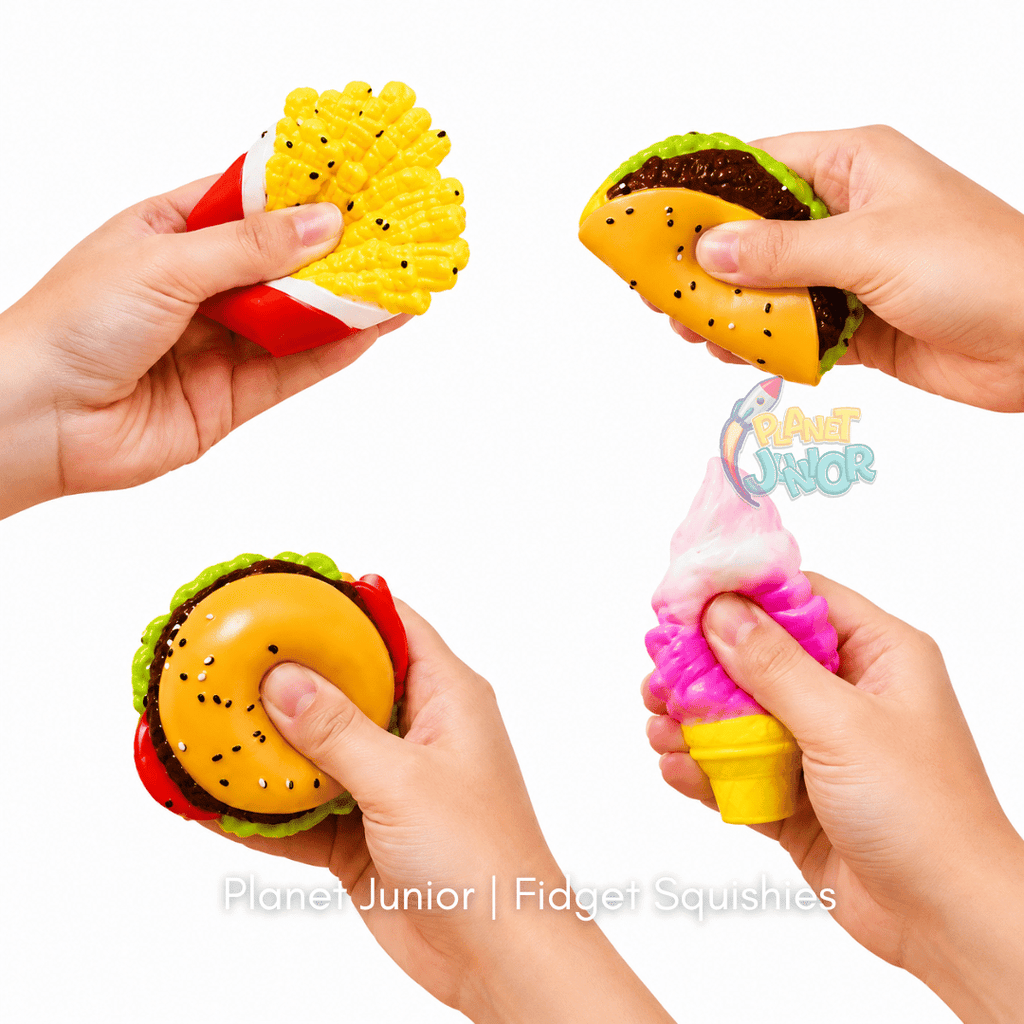 Fast Food Squishies 1 Pc – Soft Squeeze Sensory Stress Relief & Fidget Squishy