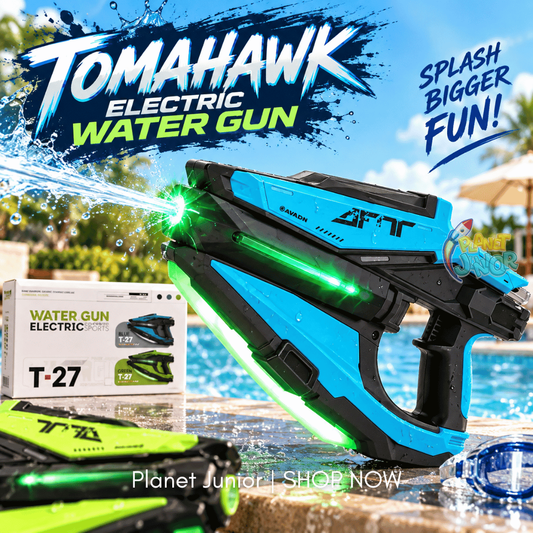 Electric LED Water Blaster Toy – Automatic Continuous Shooting, Type-C Rechargeable Water Gun