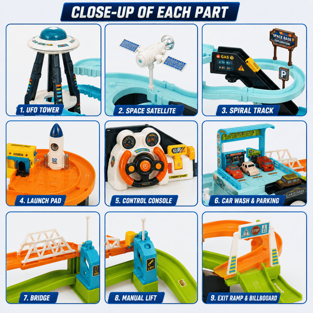 Steering Wheel Mars Base Track – Space Adventure Playset